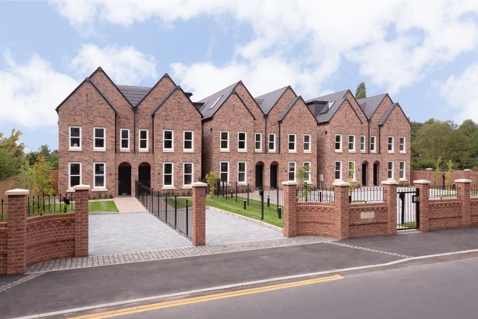 Street elevation of the six homes on Houldsworth Street